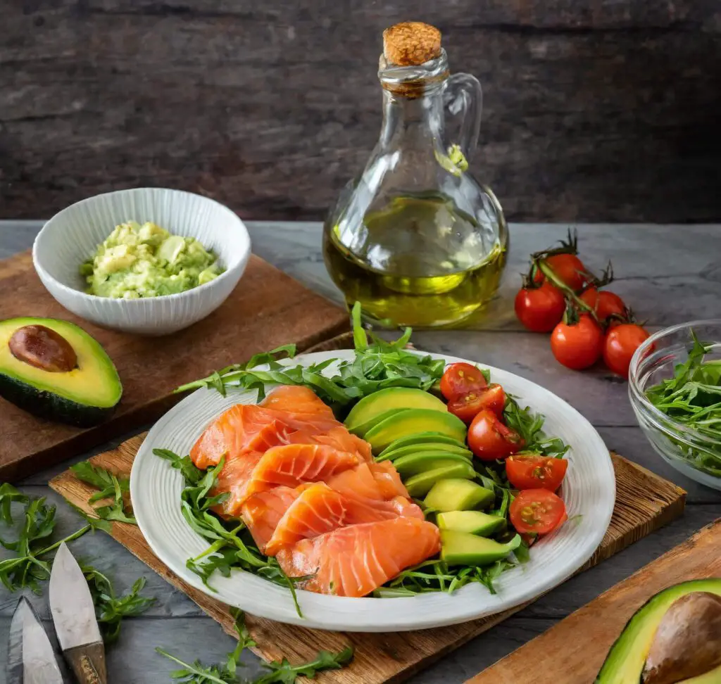 Smoked Salmon Salad with Avocado and Arugula