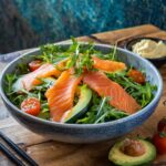 Smoked Salmon Salad with Avocado and Arugula1