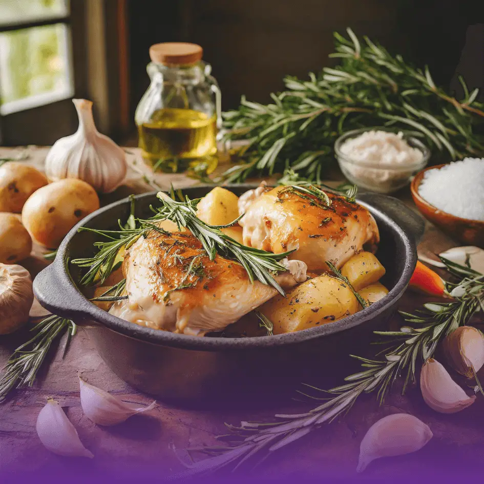 Chicken Thighs Rosemary Crock Pot Recipe | Easy & Flavorful