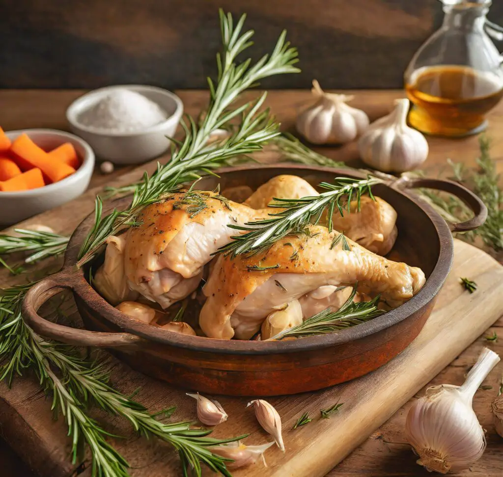 chicken thighs rosemary crock pot recipe