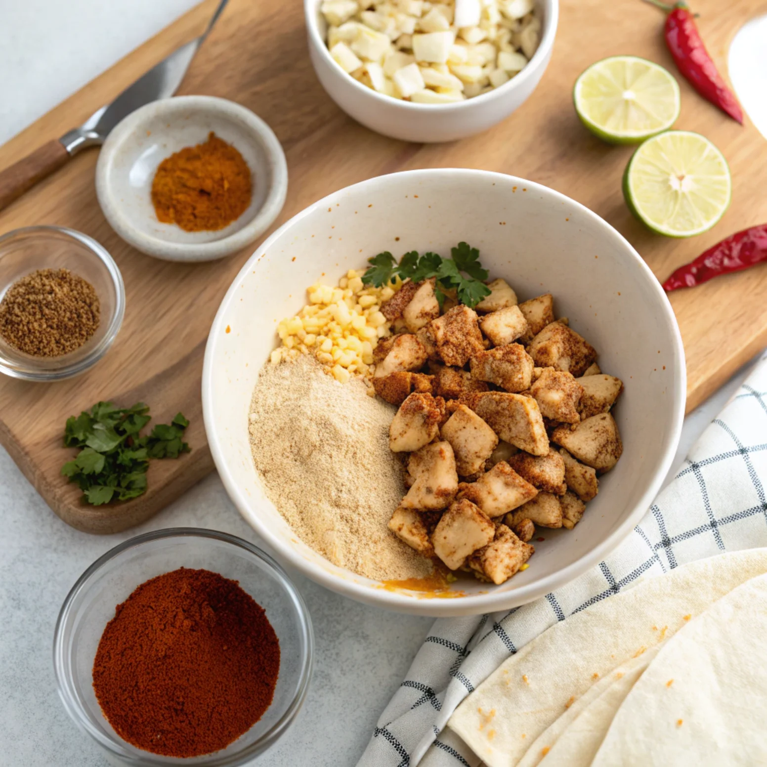 Step1 Chicken Quesadilla Recipe