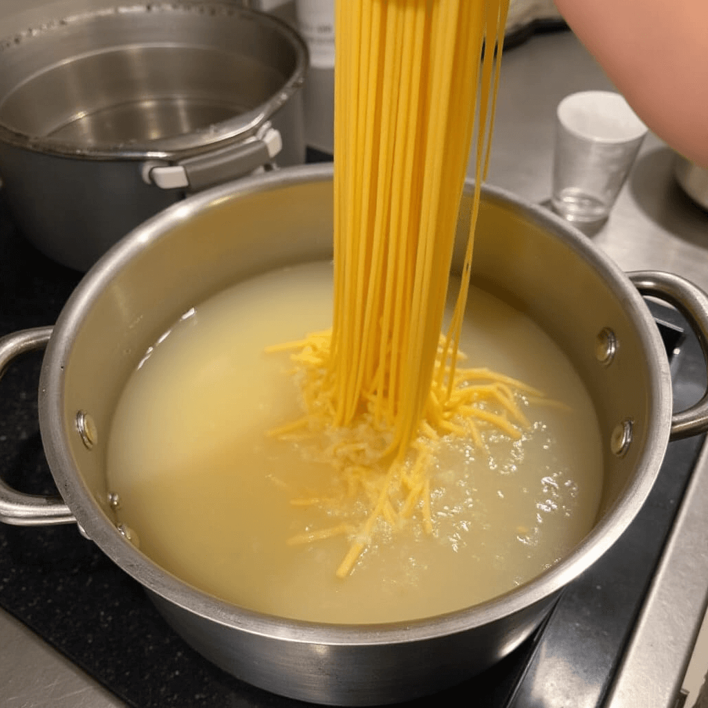 Step1 Spaghetti Carbonara