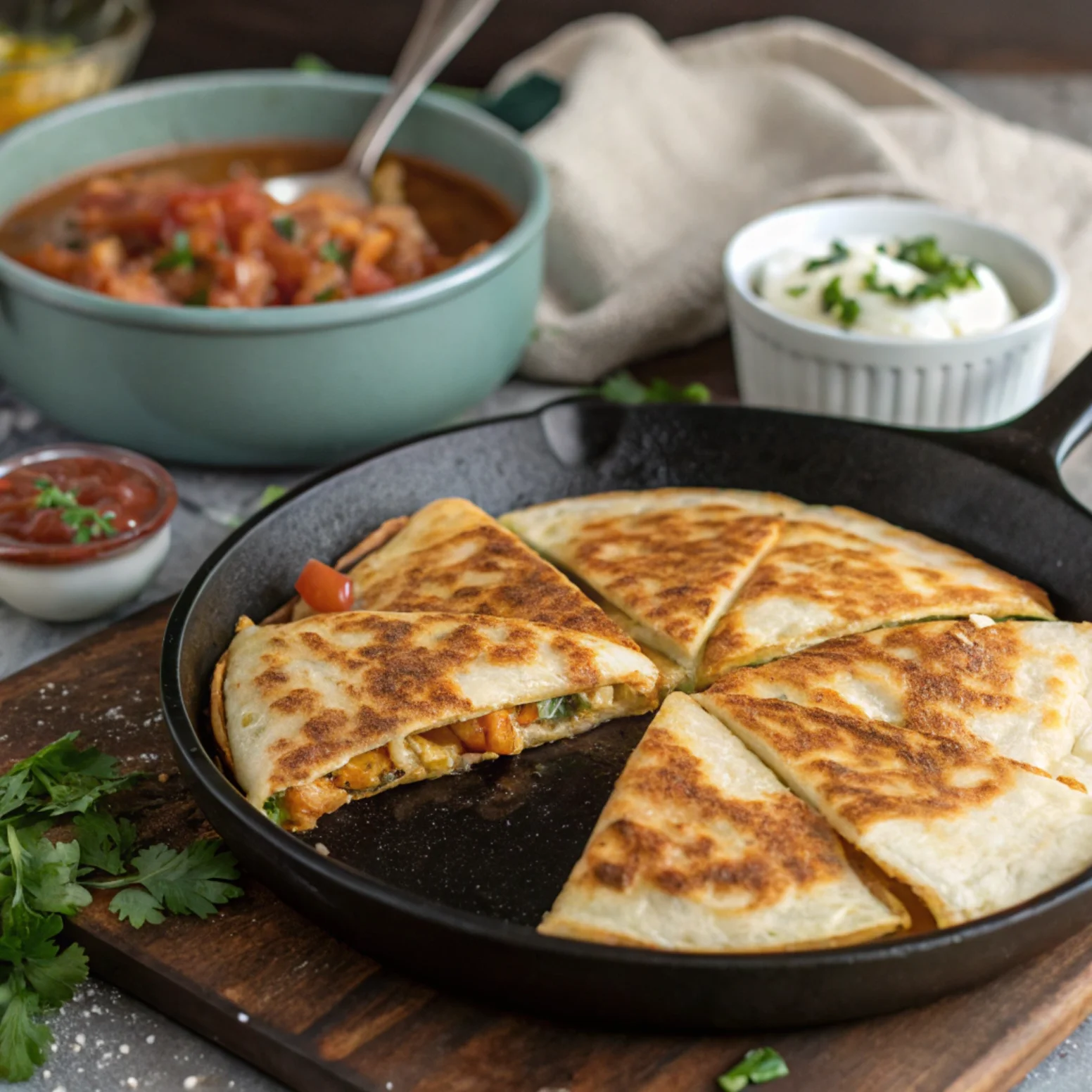 Step4 Chicken Quesadilla Recipe