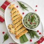 christmas-tree-spinach-dip-breadsticks