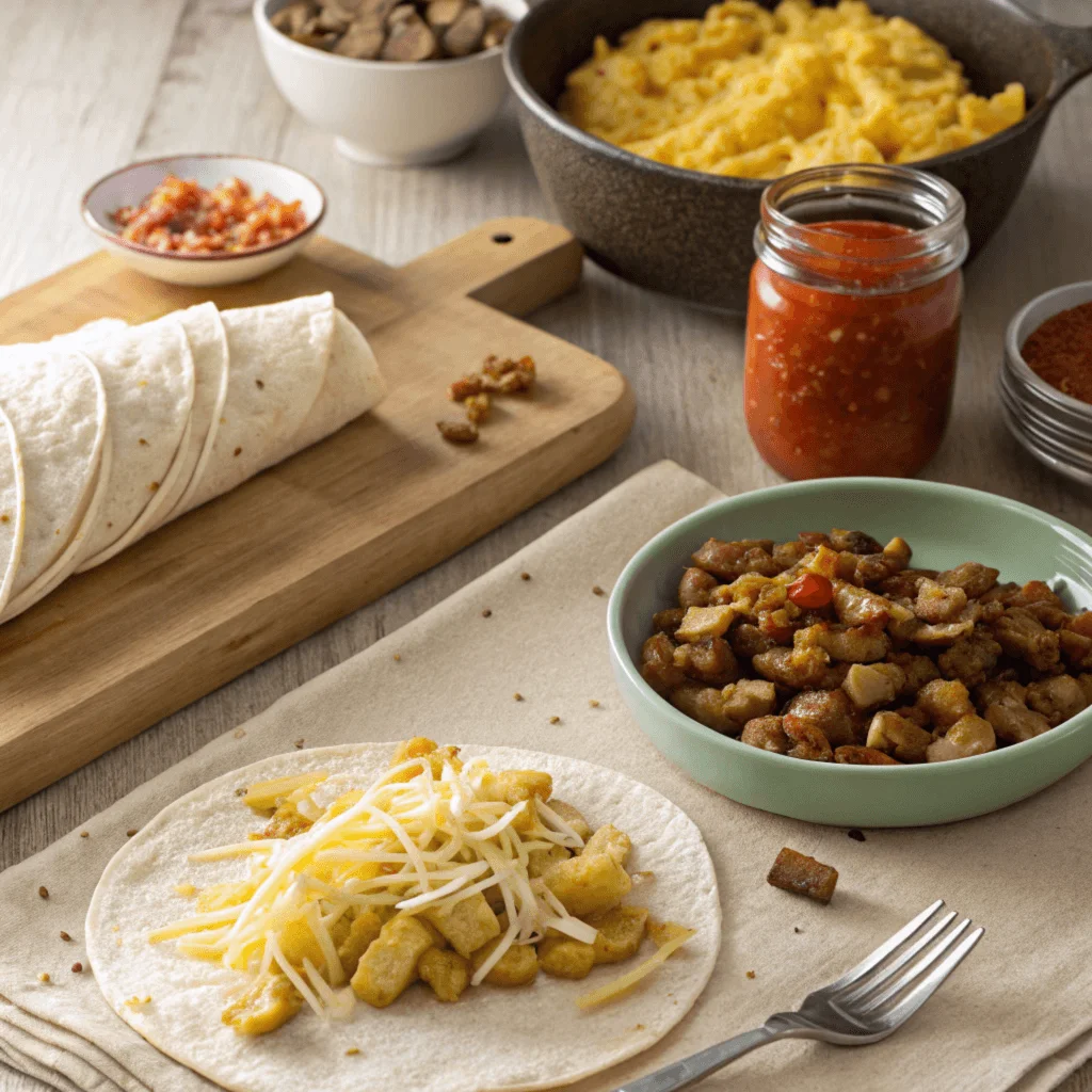 Step3:How to prepare Breakfast Burrito Recipe